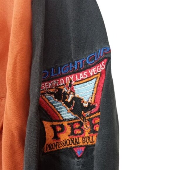 Vintage Wrangler Mens Bud Light Bull Riders Tour Western Button Down Shirt XXL - Picture 8 of 10
